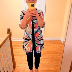 🧥 Vintage Emilio Pucci Firence Coat Size 36 Silk